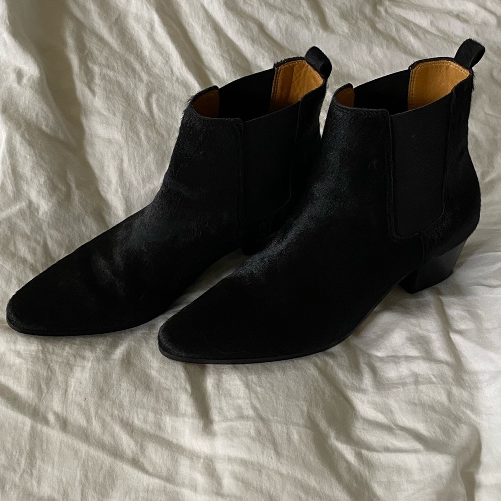 IRO Yvette Boot-black suede, size 37, color: black